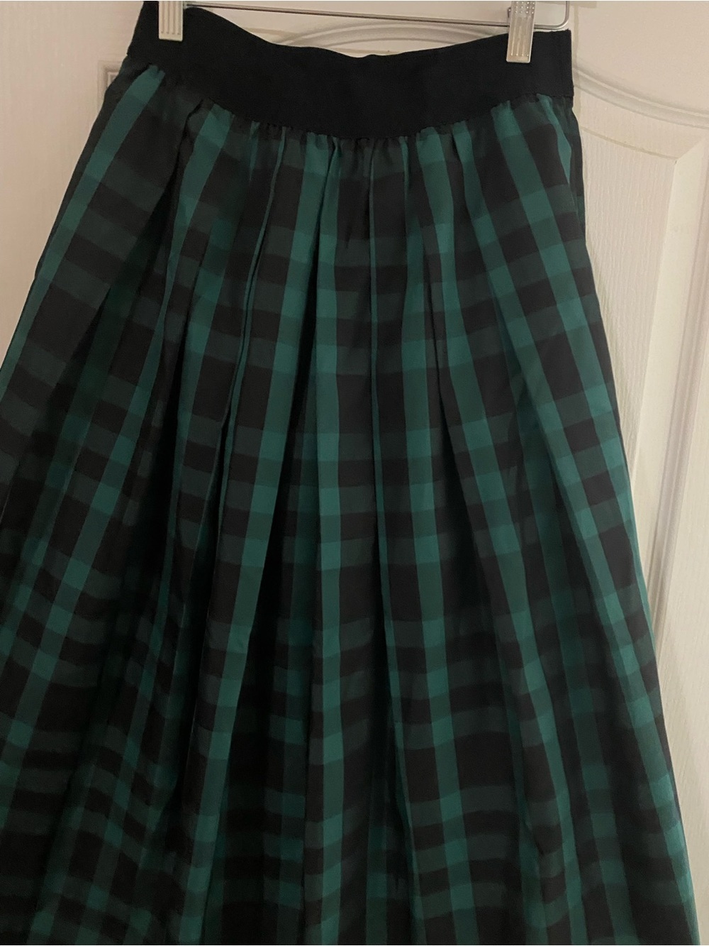Joan Rivers Green Plaid Pleated Soft Girl Maxi Skirt High Waisted  
Flowy XXSP - Picture 5 of 11
